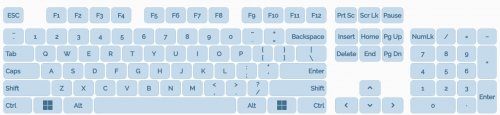 SEUNKWANG WIRED USB WITH BLUE BACKLIT COMPUTER KEYBOARD - WHITE (MODEL:GX710S) image 2