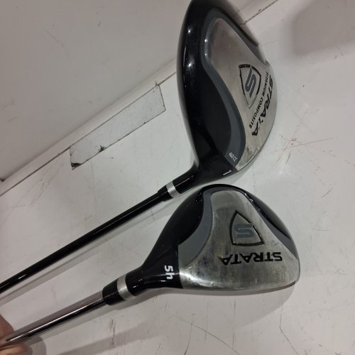 7PC MEN'S CALLAWAY STRATA GOLF BAG/CLUBS - BLACK/GREY image 6