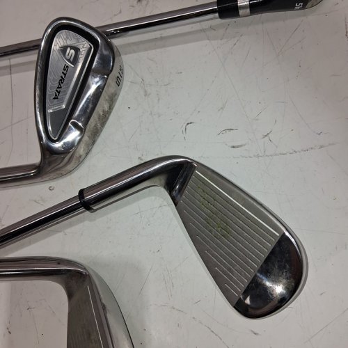 7PC MEN'S CALLAWAY STRATA GOLF BAG/CLUBS - BLACK/GREY image 8