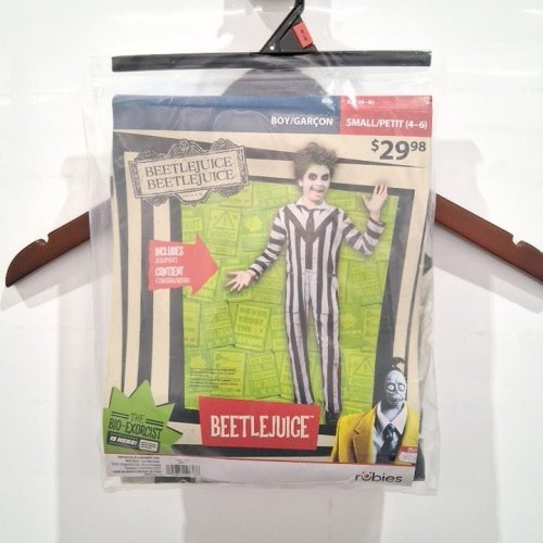 BOYS RUBIES BEETLEJUICE COSTUME - SMALL (4-6) - WHITE/BLACK (STYLE: 1001534) image 4