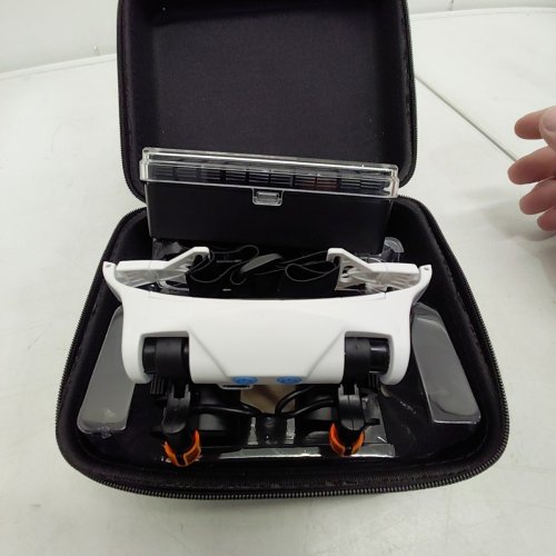 LED WATCH REPAIR MAGNIFIER GLASSES - 2X, 4X, 6X, 10X, 13X MAGNIFICATION; 3.7V; 300MAH - WHITE AND BLACK image 4