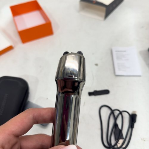 MENS MAXGROOM ELECTRIC FOIL SHAVER WITH CASE - SILVER image 4