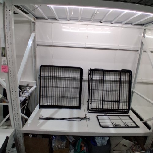 FEANDREA METAL PLAY PEN 8 PANEL 39.4" - BLACK (MODEL: PPK081B01) image 2