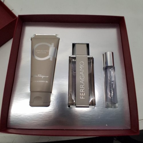 3PC FERRAGAMO BRIGHT LEATHER FRAGRANCE GIFT SET - 100 ML EAU DE TOILETTE, 10 ML EAU DE TOILETTE, 100 ML SHOWER GEL (ITEM: 21346) image 3