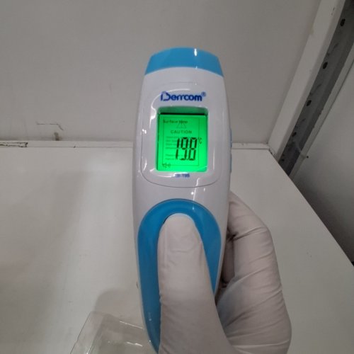 BERRCOM NON-CONTACT INFRARED THERMOMETER FOR BODY, SURFACE, OR ROOM TEMPERATURE - BLUE/WHITE (MODEL: JXB-195) image 2