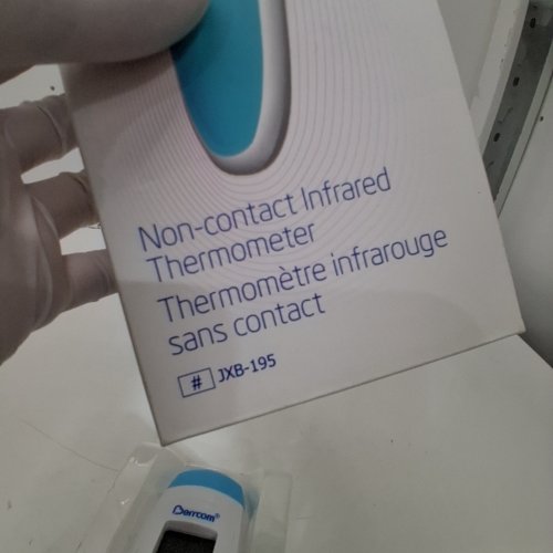 BERRCOM NON-CONTACT INFRARED THERMOMETER FOR BODY, SURFACE, OR ROOM TEMPERATURE - BLUE/WHITE (MODEL: JXB-195) image 3