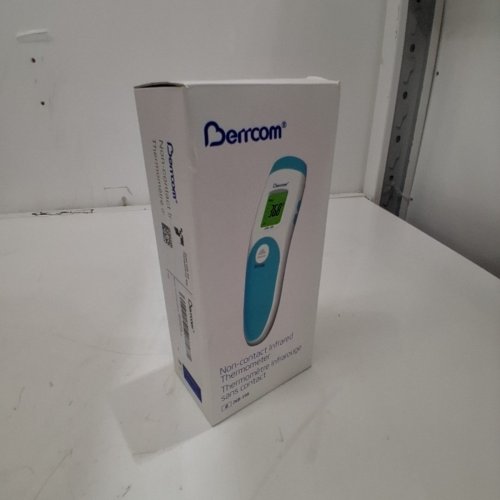 BERRCOM NON-CONTACT INFRARED THERMOMETER FOR BODY, SURFACE, OR ROOM TEMPERATURE - BLUE/WHITE (MODEL: JXB-195) image 5