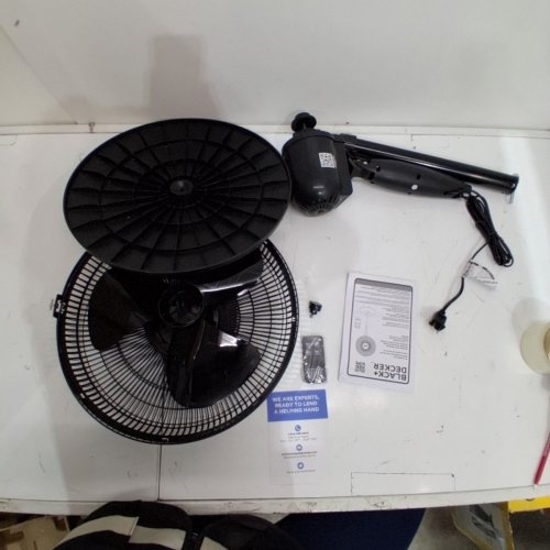 BLACK+DECKER STAND FAN WITH REMOTE- 3 SPEED - 16" - BLACK (MODEL: BFSR16B) image 4