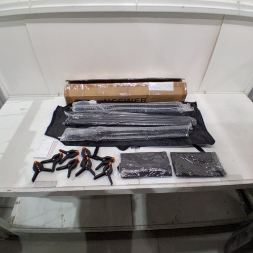NEEWER PHOTO STUDIO BACKDROP SUPPORT SYSTEM WITH BACKGROUND STANDS - 4 CROSSBARS - 8 CLAMPS - 2 SAND BAGS - CARRY BAG - 10FT X 7FT - BLACK (MODEL: NK-ST0204) image 2