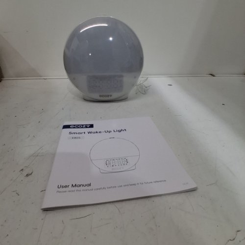 ECOZY SUNRISE ALARM CLOCK WITH APP & VOICE CONTROLLED - WHITE (MODEL: E80S) image 4