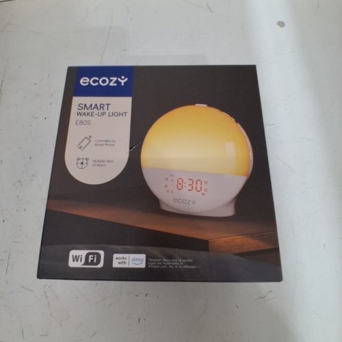 ECOZY SUNRISE ALARM CLOCK WITH APP & VOICE CONTROLLED - WHITE (MODEL: E80S) image 5