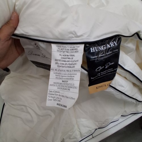 SWITTE GOOSE DOWN COMFORTER - 68" X 90" TWIN - WHITE image 2
