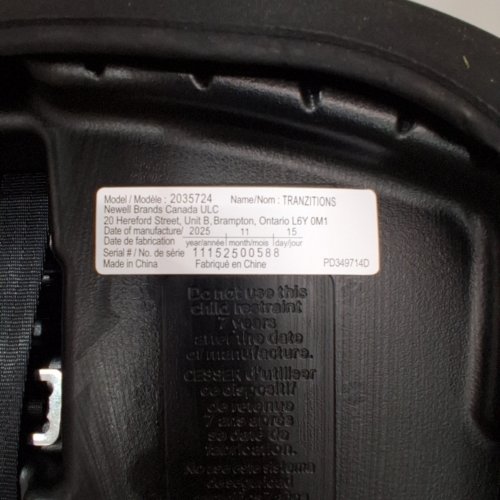 GRACO TRANZITIONS 3-IN-1 HARNESS BOOSTER SEAT - 22-100LBS - PROOF BLACK (MODEL: 2035724) image 2