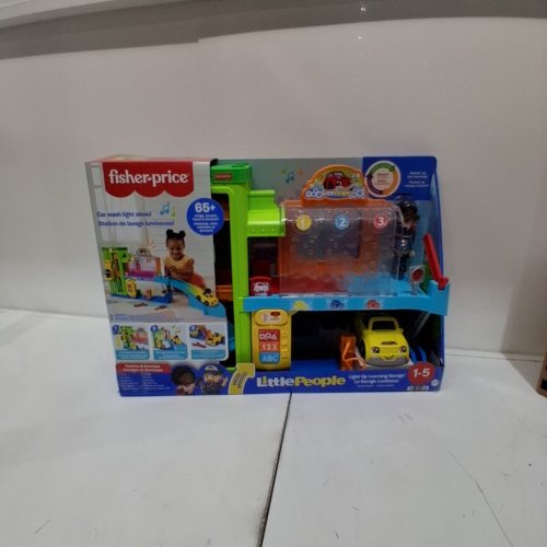 FISHER-PRICE LITTLE PEOPLE LIGHT-UP LEARNING GARAGE PLAYSET WITH SMART STAGES - AGES 1+ - MULTICOLOUR (HTK84-9663) image 2