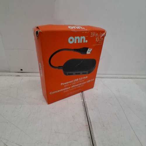 ONN SURF POWERED USB 3.0 HUB WITH 4 USB 3.0 PORTS- BLACK image 5