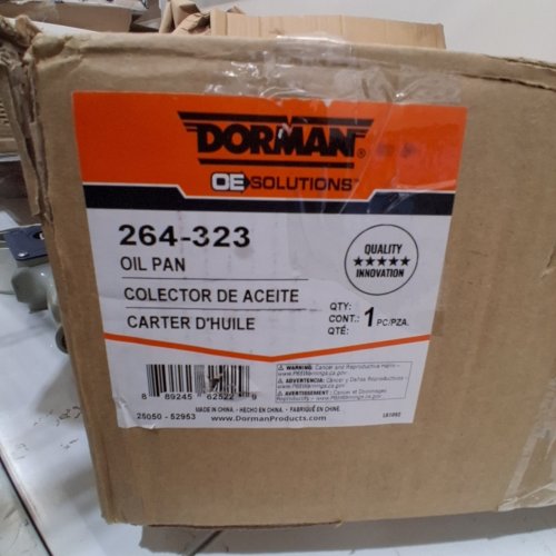 DORMAN ENGINE OIL PAN - 6 QT - METALLIC GRAY (MODEL: 264-323) image 2