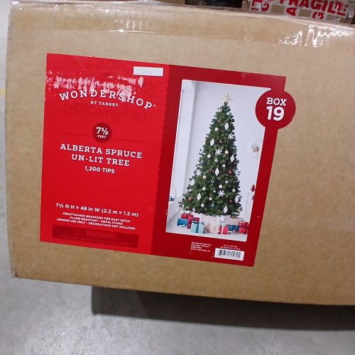 WONDERSHOP ALBERTA SPRUCE UN-LIT ARTIFICIAL CHRISTMAS TREE - 7.5FT - GREEN (MODEL: 051-01-0137) image 2