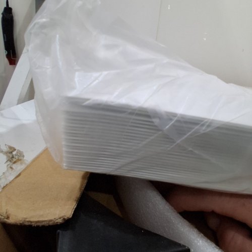 24PK LOOYEE PVC WATERPROOF AND WASHABLE FIRE-RATED DROP CEILING TILES - 24" X 48" - WHITE image 3