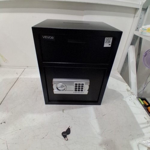 HEAVY DUTY DEPOSITORY SAFE WITH DROP SLOT AND CODE LOCK - 1.7CU FT - BLACK (MODEL: SS-450L) image 3