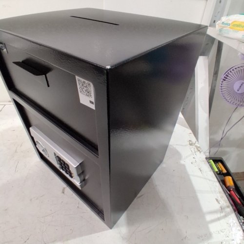 HEAVY DUTY DEPOSITORY SAFE WITH DROP SLOT AND CODE LOCK - 1.7CU FT - BLACK (MODEL: SS-450L) image 7