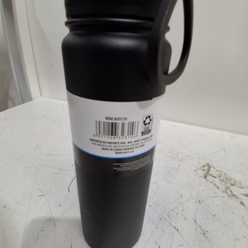 MAINSTAYS STAINLESS STEEL SIP WATER BOTTLE - 24 OZ - BLACK image 3