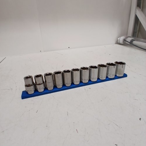 11PC METRIC SOCKET SET - METRIC SIZES 2 MM-24 MM - CHROME image 2