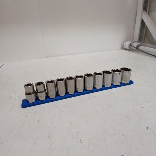 11PC METRIC SOCKET SET - METRIC SIZES 2 MM-24 MM - CHROME image 3
