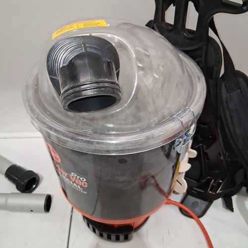 HOOVER COMMERCIAL SHOULDER VAC PRO BACKPACK VACUUM - 1.5 GAL - BLACK/ORANGE (MODEL: C2401V) image 5
