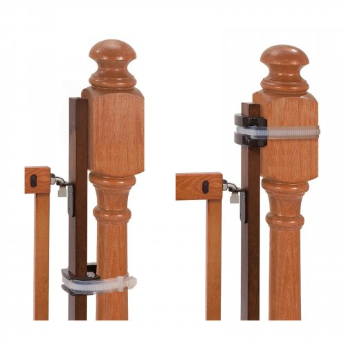 INGENUITY BANISTER-TO-BANISTER STAIRWAY GATE KIT - BROWN (MODEL: 27573) image 2