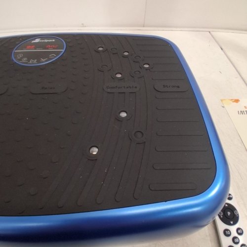 EVOSPARK REMOTE CONTROL VIBRATION PLATE EXERCISE MACHINE WITH BLUETOOTH - 450LBS MAX/CAP - BLUE/BLACK image 5