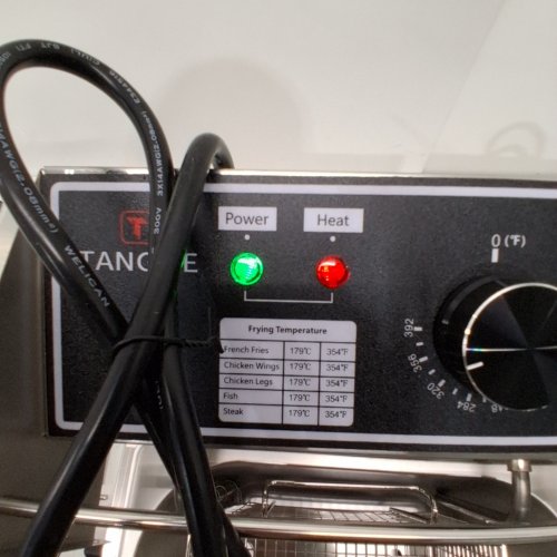 TANGME COMMERCIAL DEEP FRYER WITH TEMPERATURE LIMITER AND 2 X 6.35QT BASKETS (12.7QT TOTAL) - STAINLESS STEEL image 2