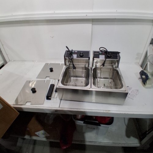 TANGME COMMERCIAL DEEP FRYER WITH TEMPERATURE LIMITER AND 2 X 6.35QT BASKETS (12.7QT TOTAL) - STAINLESS STEEL image 3