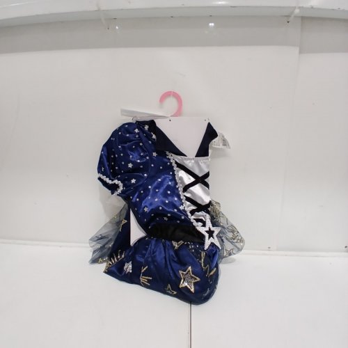 2PC GIRLS PALAMON MIDNIGHT WITCH COSTUME - SMALL (4-6) - BLUE/SILVER/GOLD (STYLE: 40971) image 2