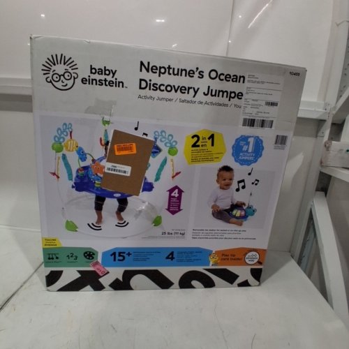 BABY EINSTEIN NEPTUNE'S OCEAN DISCOVERY ACTIVITY CENTER BABY JUMPER - 25LB MAX - MULTICOLOUR (MODEL:10455 ) image 5