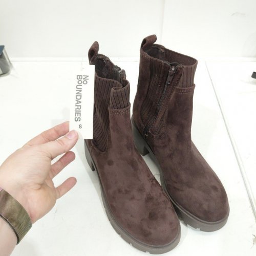 WOMEN'S NO BOUNDARIES MEMORY FOAM ZIP ANKLE BOOTS - SIZE 8 - BROWN (STYLE: 25HADLEYW26) image 2