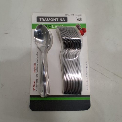 36PC TRAMONTINAA PROLINE OVAL SOUP SPOON SPOONS - STAINLESS STEEL (MODEL: 1886580) image 2