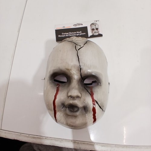 WAY TO CELEBRATE! CRYING CHRISSIE MASK - WHITE image 2