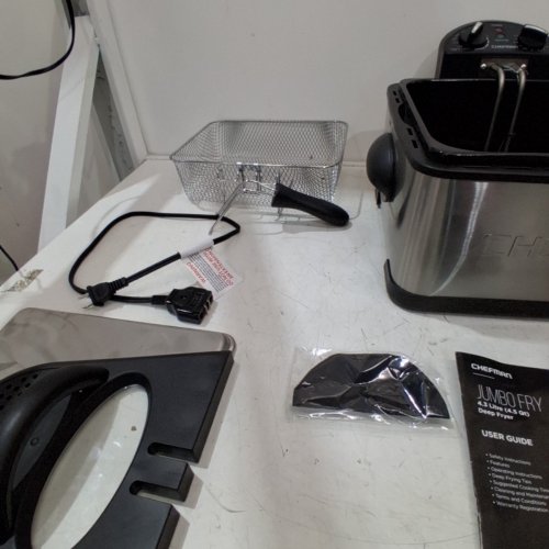 CHEFMAN JUMBO SIZE DEEP FRYER WITH TEMPERATURE CONTROL - 4.3L - STAINLESS STEEL/SILVER (MODEL: RJ07-45-SS-CA) image 4