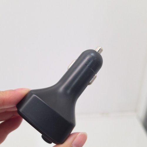 JUST WIRELESS BLUETOOTH FM TRANSMITTER WITH USB-A AND USB-C CHARGING PORTS AND BASS BOOSTER - 30W - BLACK (MODEL: 20088) image 3