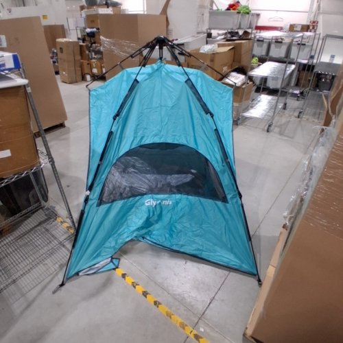 GLYMNIS BEACH POP UP 3 WINDOW TENT WITH TRAVEL BAG FOR 4 TO 6 PEOPLE - BLUE (MODEL: BT-ZD03) image 3