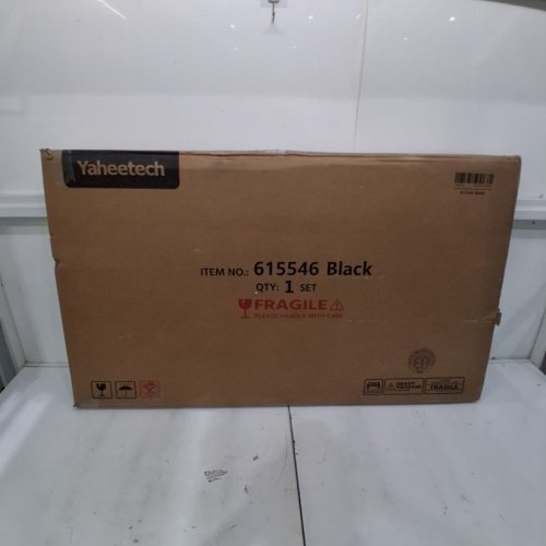 YAHEETECH DOUBLE DOOR COLLAPSIBLE DOG CRATE - 48" - BLACK - (MODEL: 615546) image 4