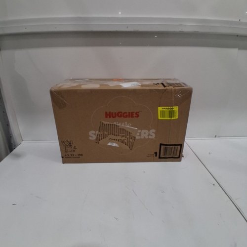 198PK HUGGIES LITTLE SNUGGLERS LUXURY SOFTNESS DISPOSABLE BABY DIAPERS - SIZE 1 image 3