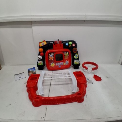 VTECH SMART SHOTS SPORTS CENTER 2-IN-1 KIDS BASKETBALL HOOP & SOCCER NET *ENGLISH VERSION* - RED/BLACK (MODEL: ‎80-156361) image 3