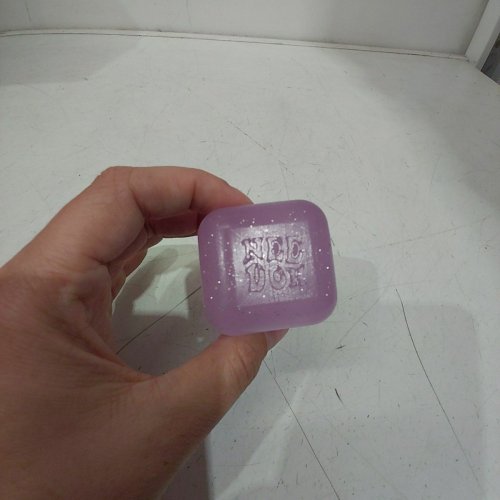 SCHYLLING NEEDOH JELLY STRESS NICE CUBE - PURPLE GLITTER image 2