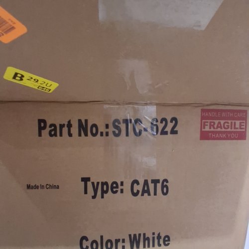 SMARTECH CABLES CAT6 PLENUM/ETHERNET CABLE - 23AWG - 1000FT - WHITE (MODEL: STC-622 image 2