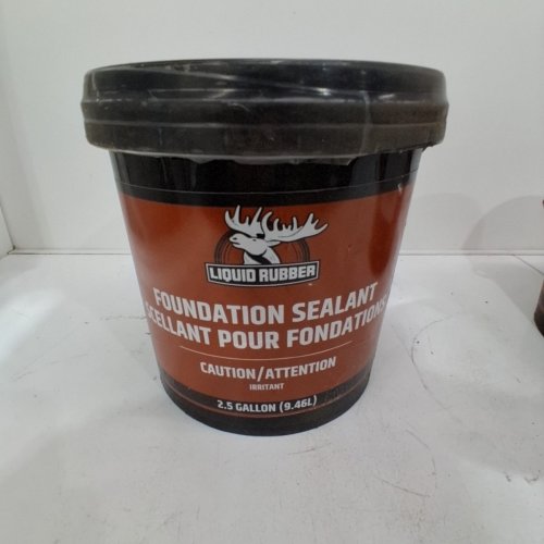 LIQUID RUBBER WATERPROOF CONCRETE FOUNDATION & BASEMENT SEALANT - 2.5GAL - BLACK image 2
