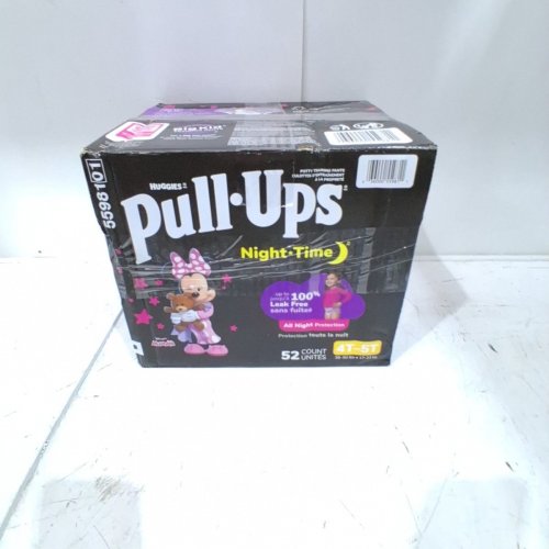 52PK HUGGIES MINNIE MOUSE PULL UPS GIRLS NIGHT TIME POTTY TRAINING PANTS - 4T-5T (MODEL: 5598101) image 3