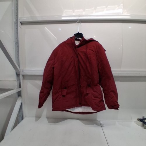 WOMEN'S LINED PARKA JACKET - 3XL - RED image 2