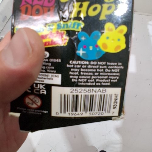 SCHYLLING NEEDOH JELLY HOPS SCENTED BUNNY SQUISH SQUEEZE TOY - BLUE (MODEL: 25258NAB) image 2