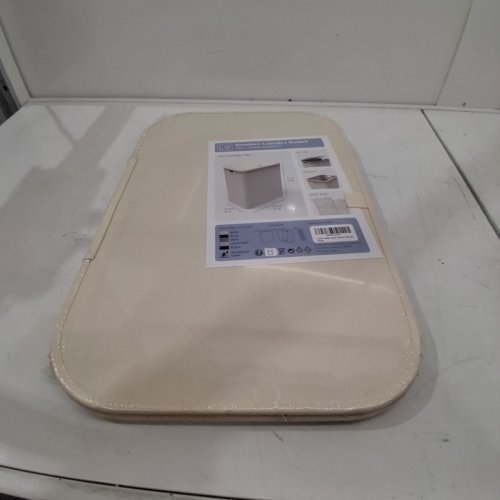 LONBET DOUBLE LAUNDRY HAMPER WITH LID, 2 SECTIONS AND REMOVABLE BAGS - 150L (3-5 LOADS IN A WASHING MACHINE) - BEIGE image 2
